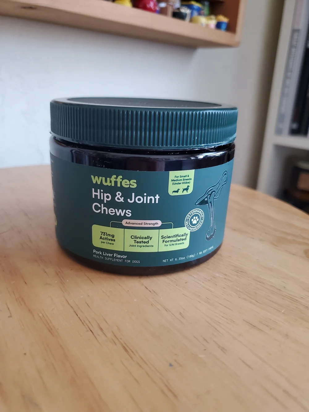 Wuffes Hip & Joint Chews - 60 Soft Chews For Small/Medium Dogs
